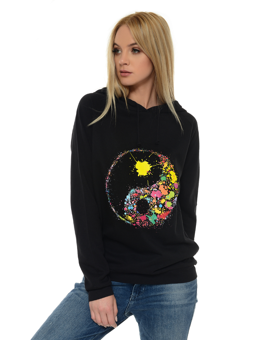 BLUZA UNISEX CZARNA YIN YANG